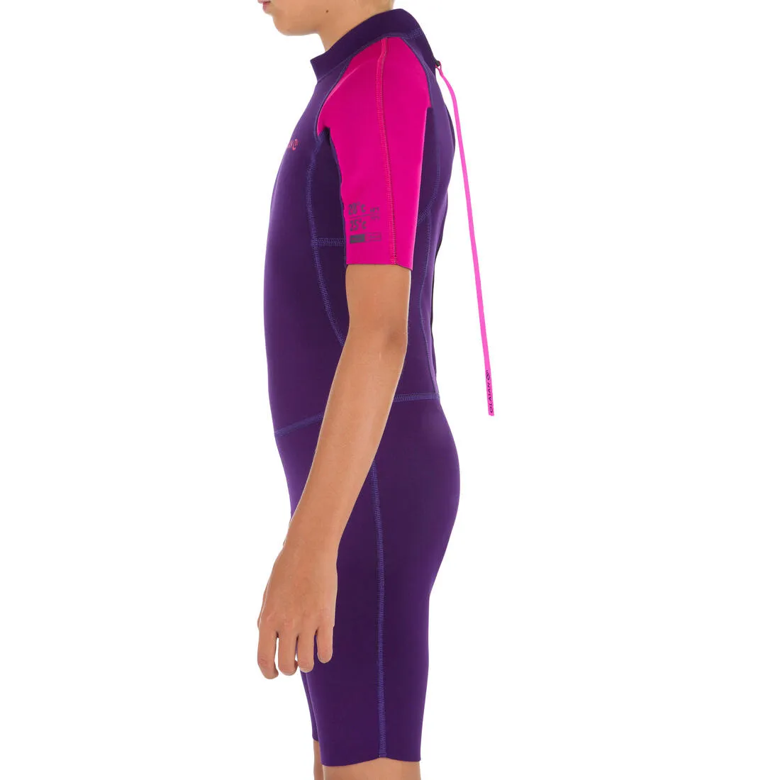 100 kid’s 1.5 mm neoprene blue Shorty Surfing wetsuit