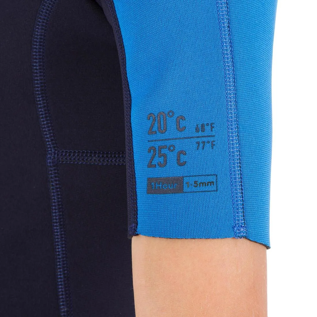 100 kid’s 1.5 mm neoprene blue Shorty Surfing wetsuit