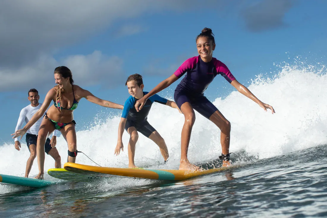 100 kid’s 1.5 mm neoprene blue Shorty Surfing wetsuit