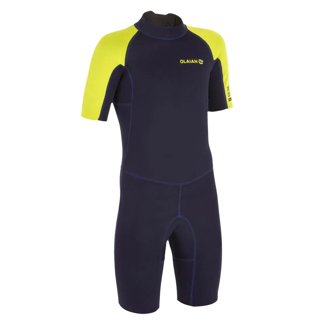 100 kid’s 1.5 mm neoprene blue Shorty Surfing wetsuit
