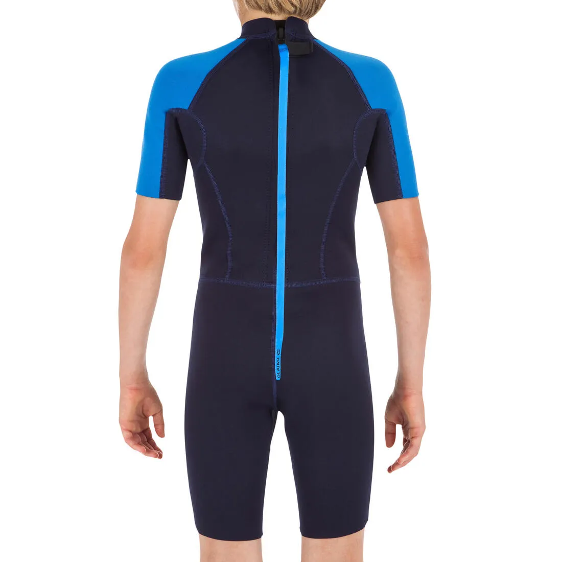 100 kid’s 1.5 mm neoprene blue Shorty Surfing wetsuit