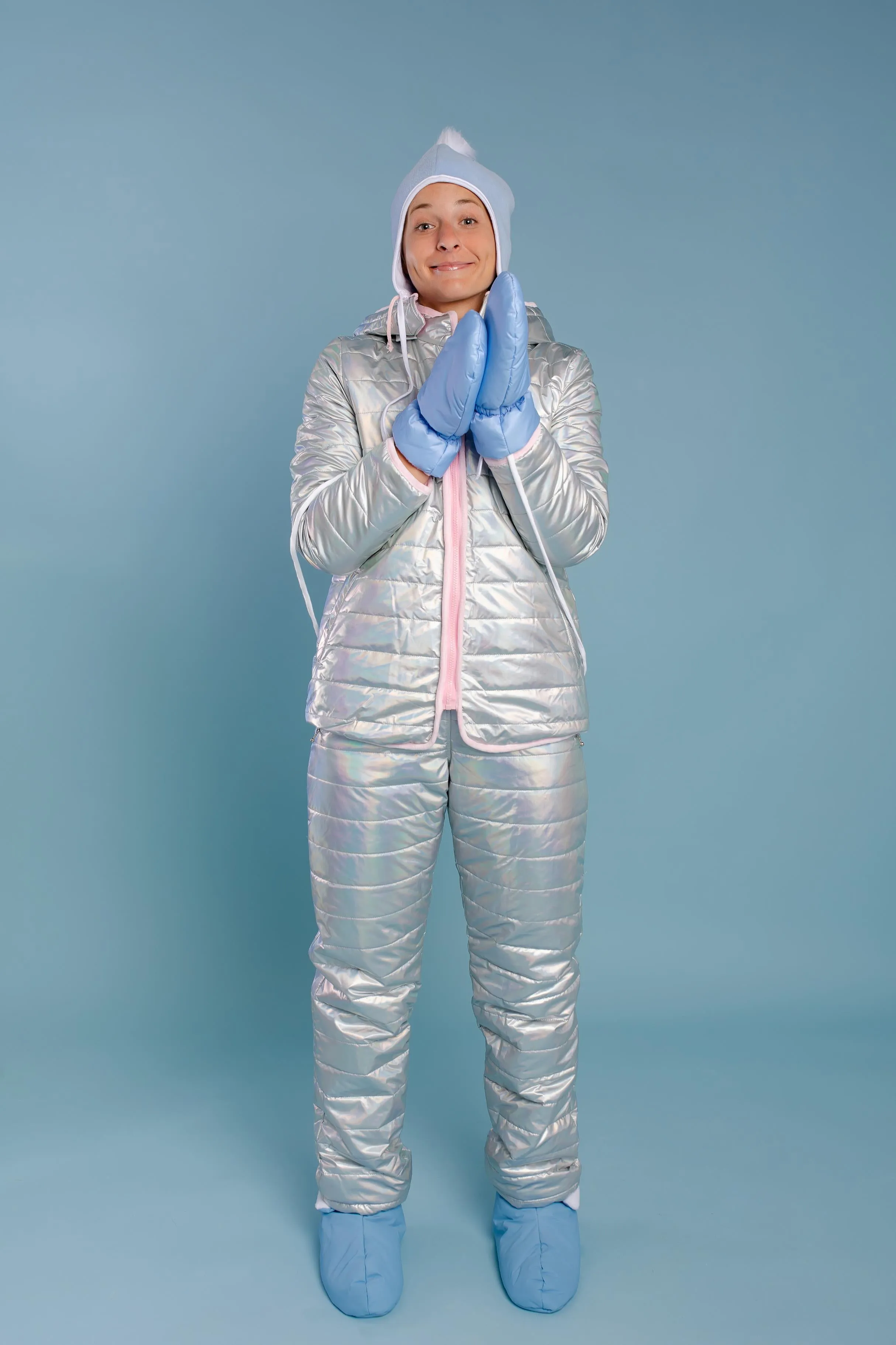 2in1: ADULT BABY SPACE SET JACKET AND DUNGAREES