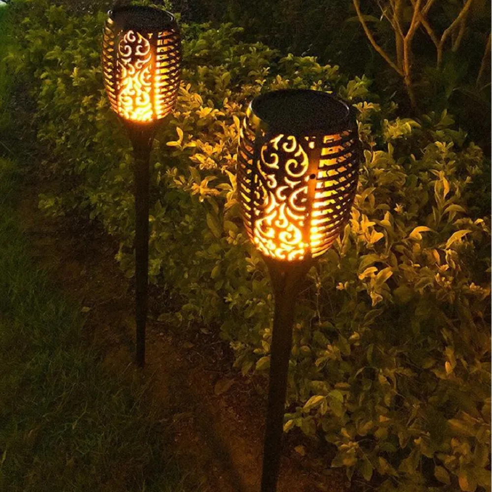 33 Led Outdoor Waterproof Solar Powered Small Torch Flame Light SP