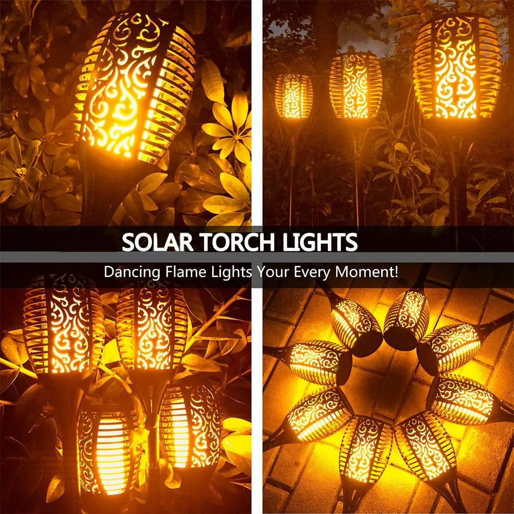 33 Led Outdoor Waterproof Solar Powered Small Torch Flame Light SP