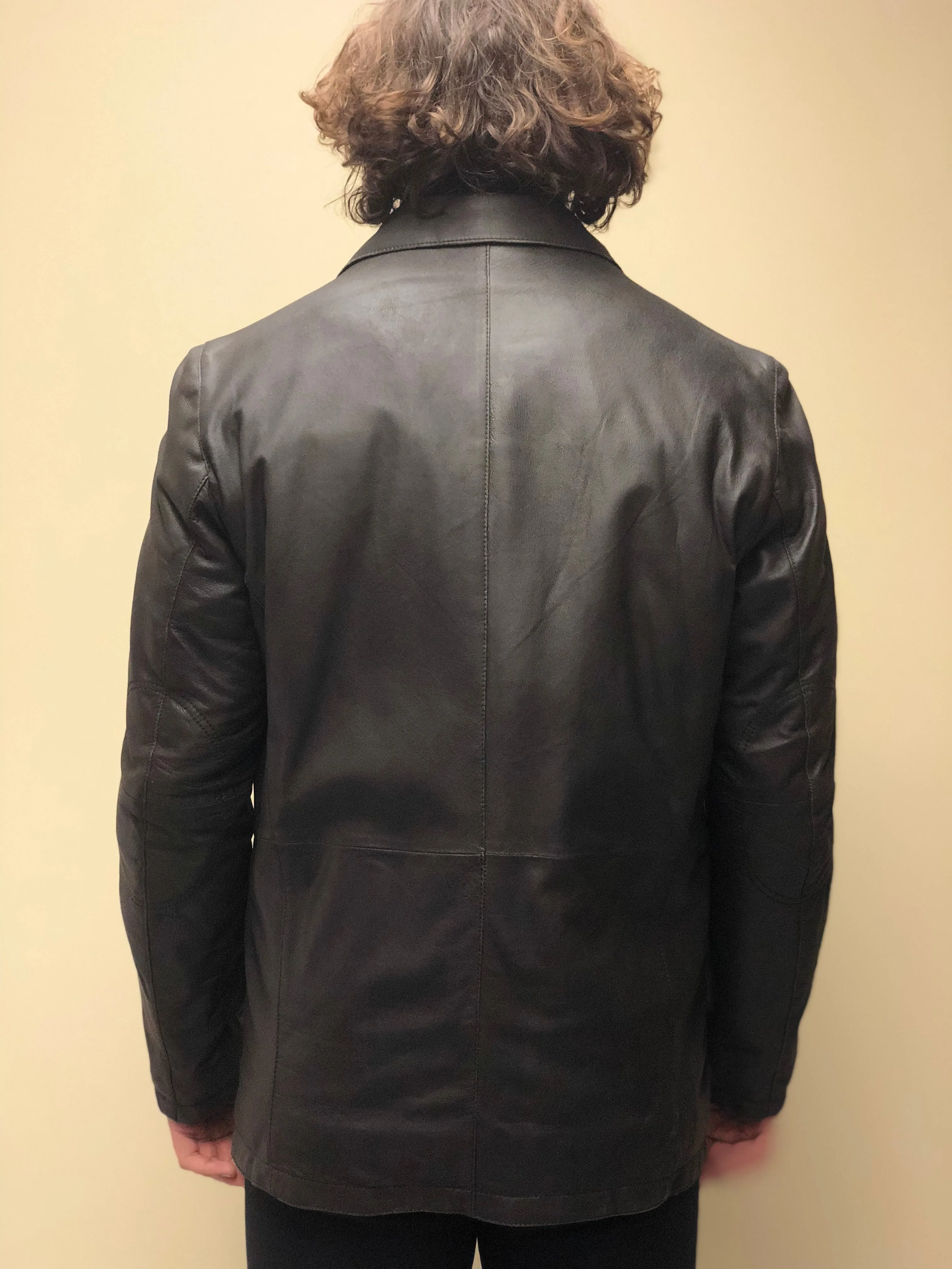 Antique Lamb Suede Blazer with Removable Dickey