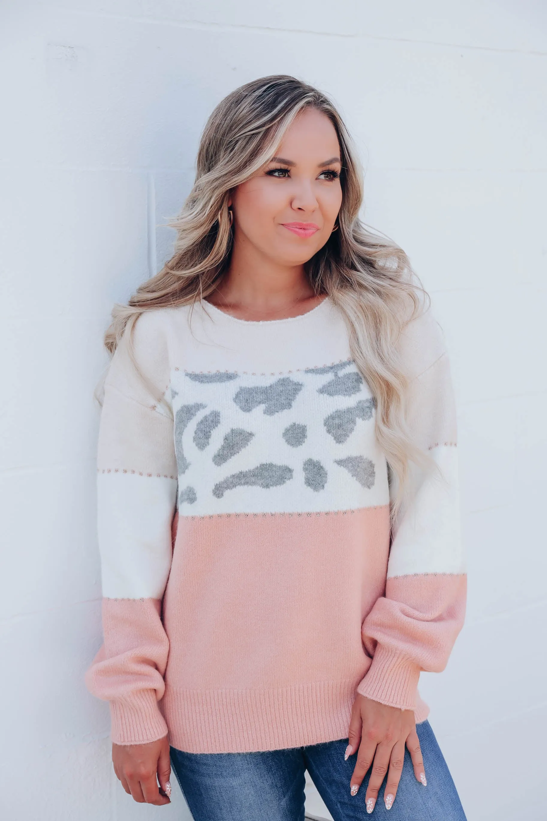 Autumn Breeze Color Block Sweater