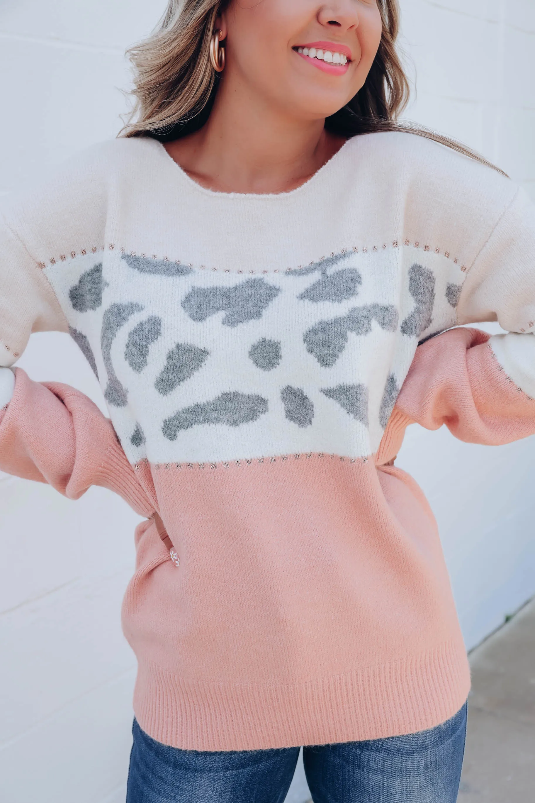 Autumn Breeze Color Block Sweater