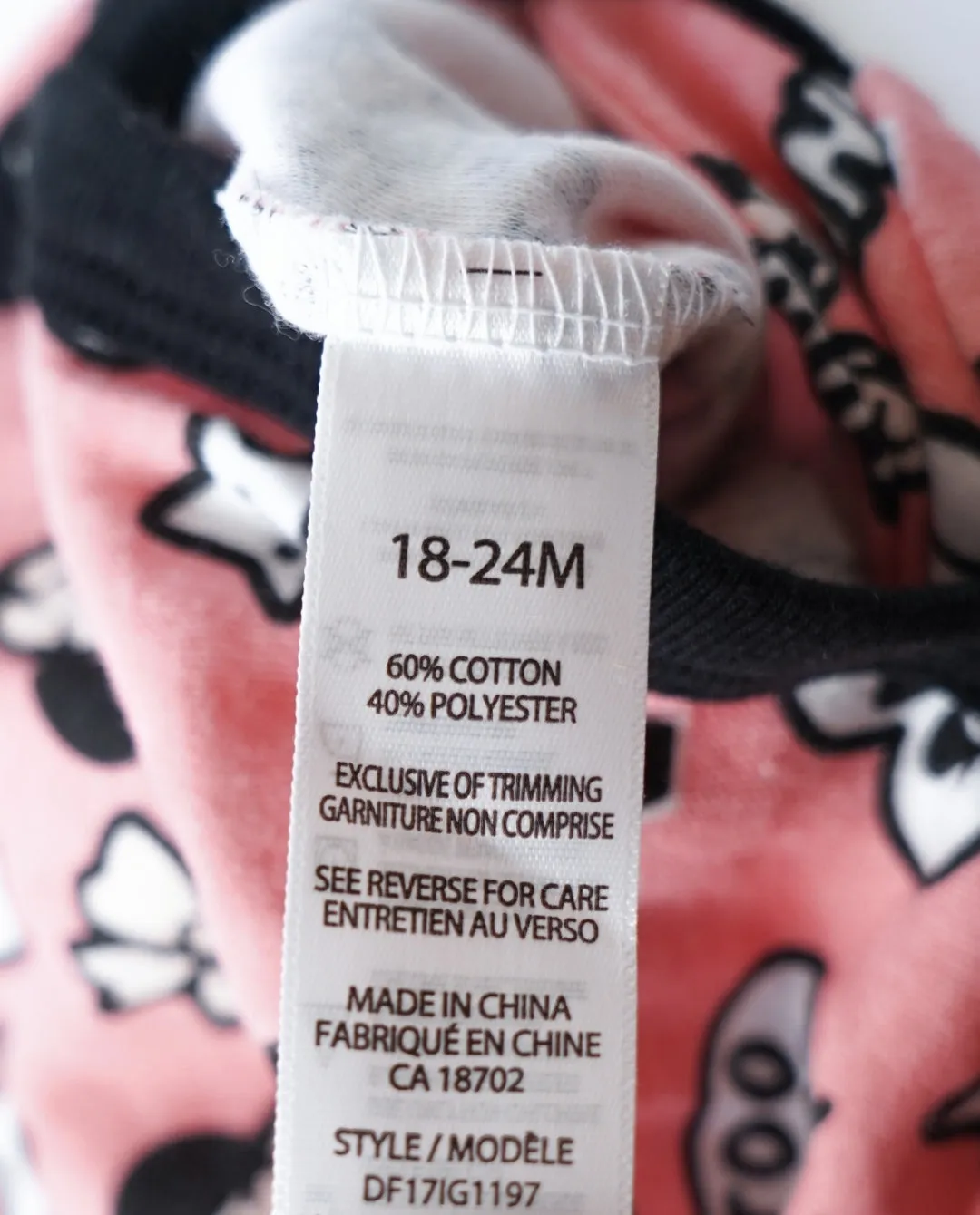 BABY GIRL SIZE 18/24 MONTHS - DISNEY Baby, Mini Mouse Graphic One-piece / Sleeper EUC B4