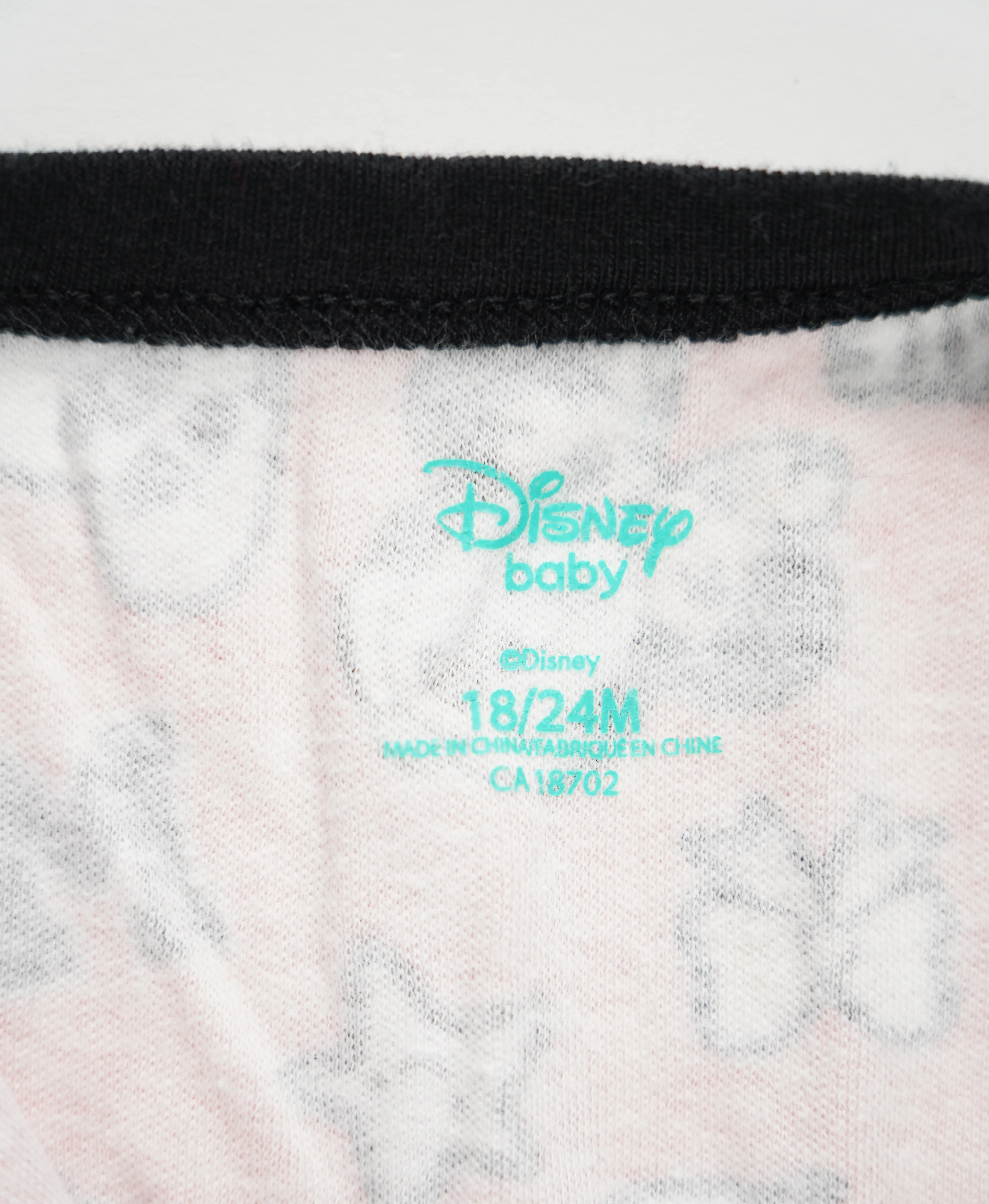 BABY GIRL SIZE 18/24 MONTHS - DISNEY Baby, Mini Mouse Graphic One-piece / Sleeper EUC B4