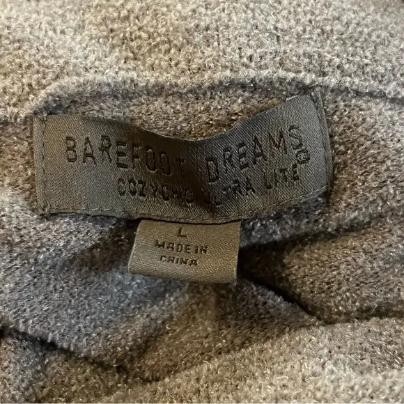 Barefoot Dreams‎ CozyChic Lite Cowlneck Pullover Size Large in Pewter
