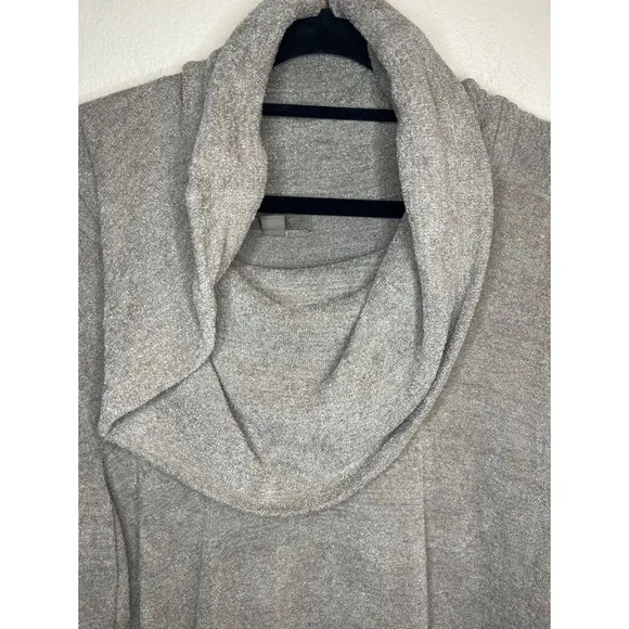 Barefoot Dreams‎ CozyChic Lite Cowlneck Pullover Size Large in Pewter