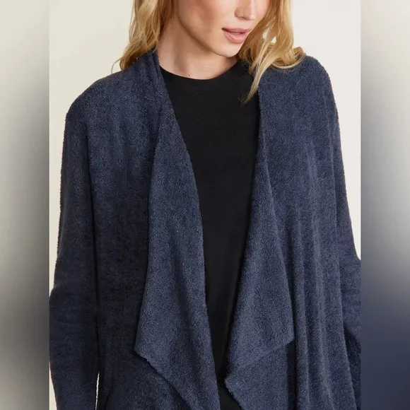 Barefoot Dreams Cozychic Lite Island Wrap Cardigan in Indigo Size S/M