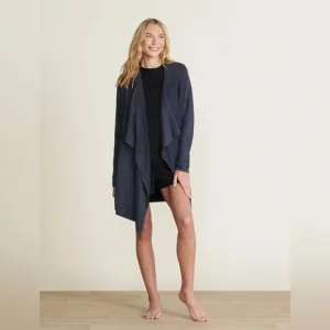 Barefoot Dreams Cozychic Lite Island Wrap Cardigan in Indigo Size S/M