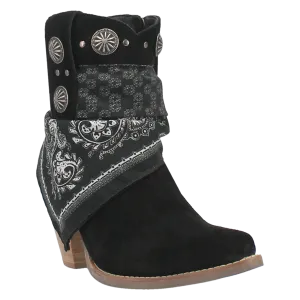 Black Suede Bandita Boots by Dingo