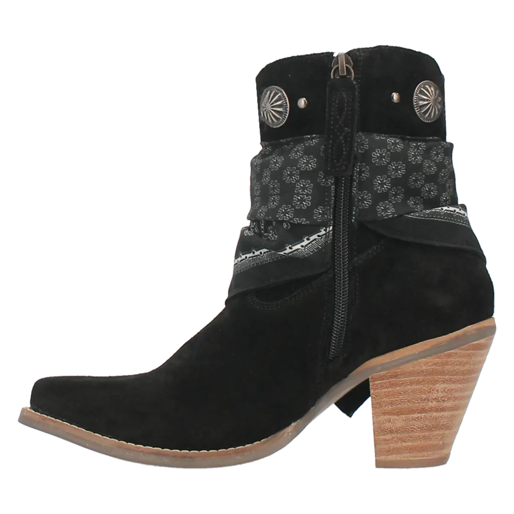 Black Suede Bandita Boots by Dingo