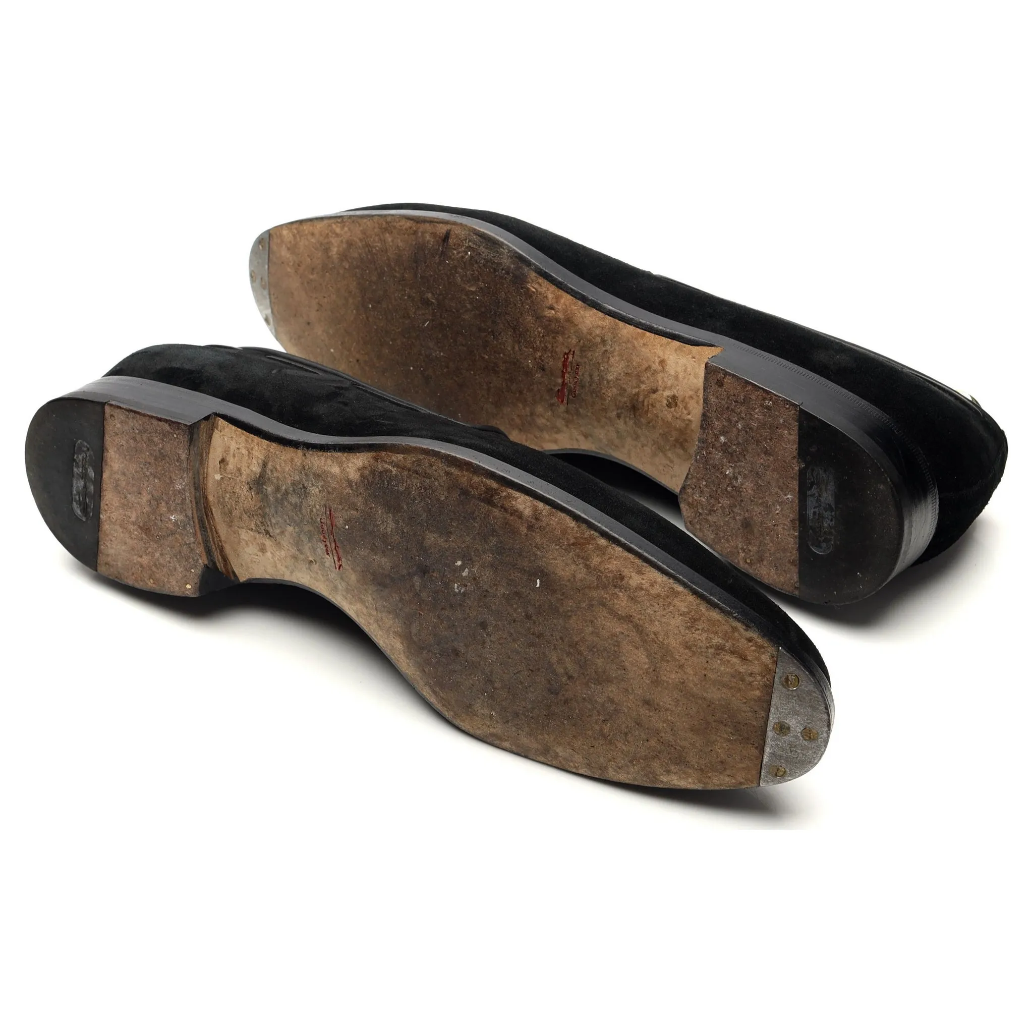 Black Suede Tassel Loafer UK 10 F