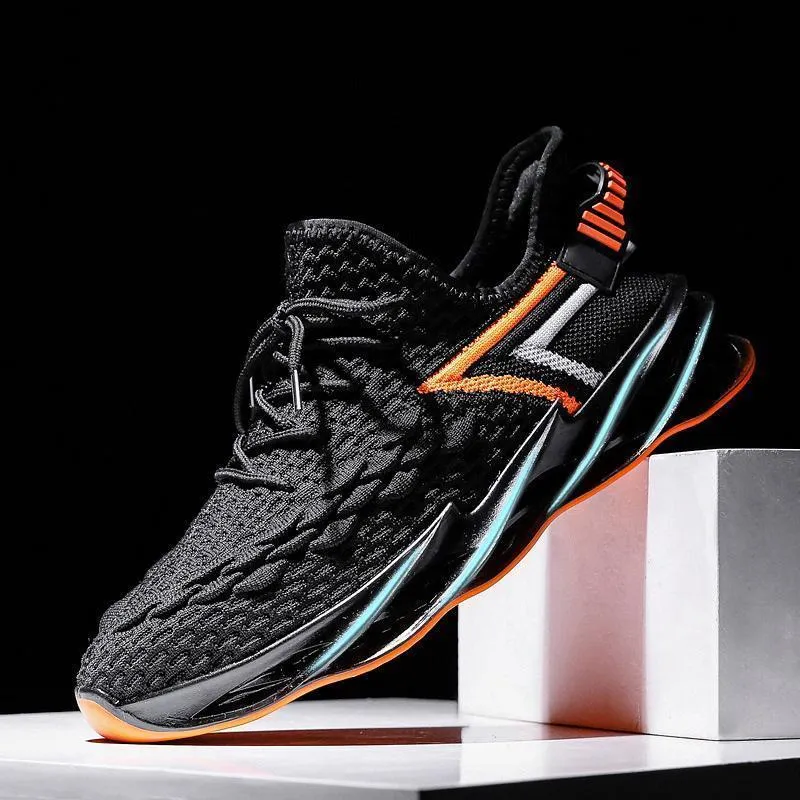 Blade-End Flying Woven Wind Mesn's Sneakers