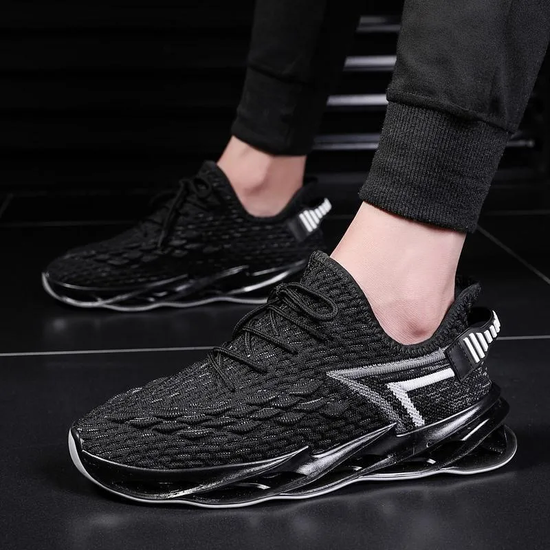 Blade-End Flying Woven Wind Mesn's Sneakers