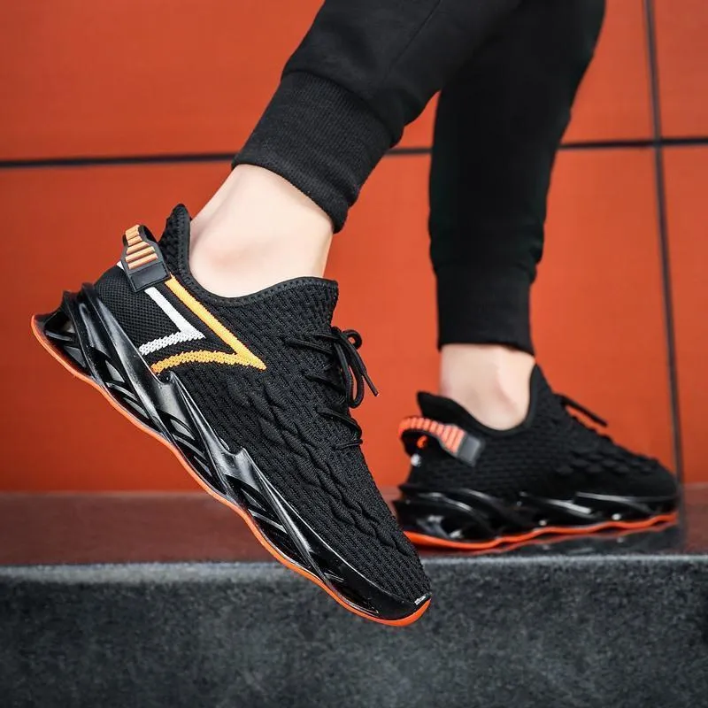 Blade-End Flying Woven Wind Mesn's Sneakers