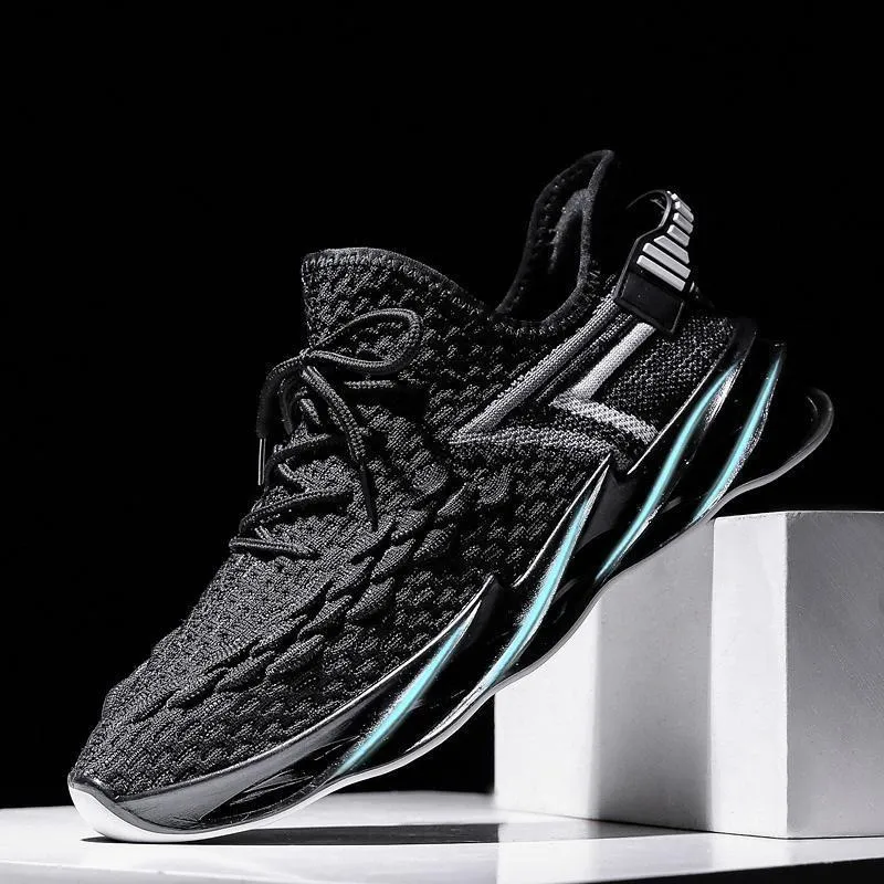Blade-End Flying Woven Wind Mesn's Sneakers