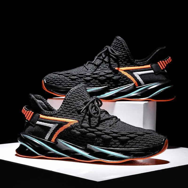 Blade-End Flying Woven Wind Mesn's Sneakers