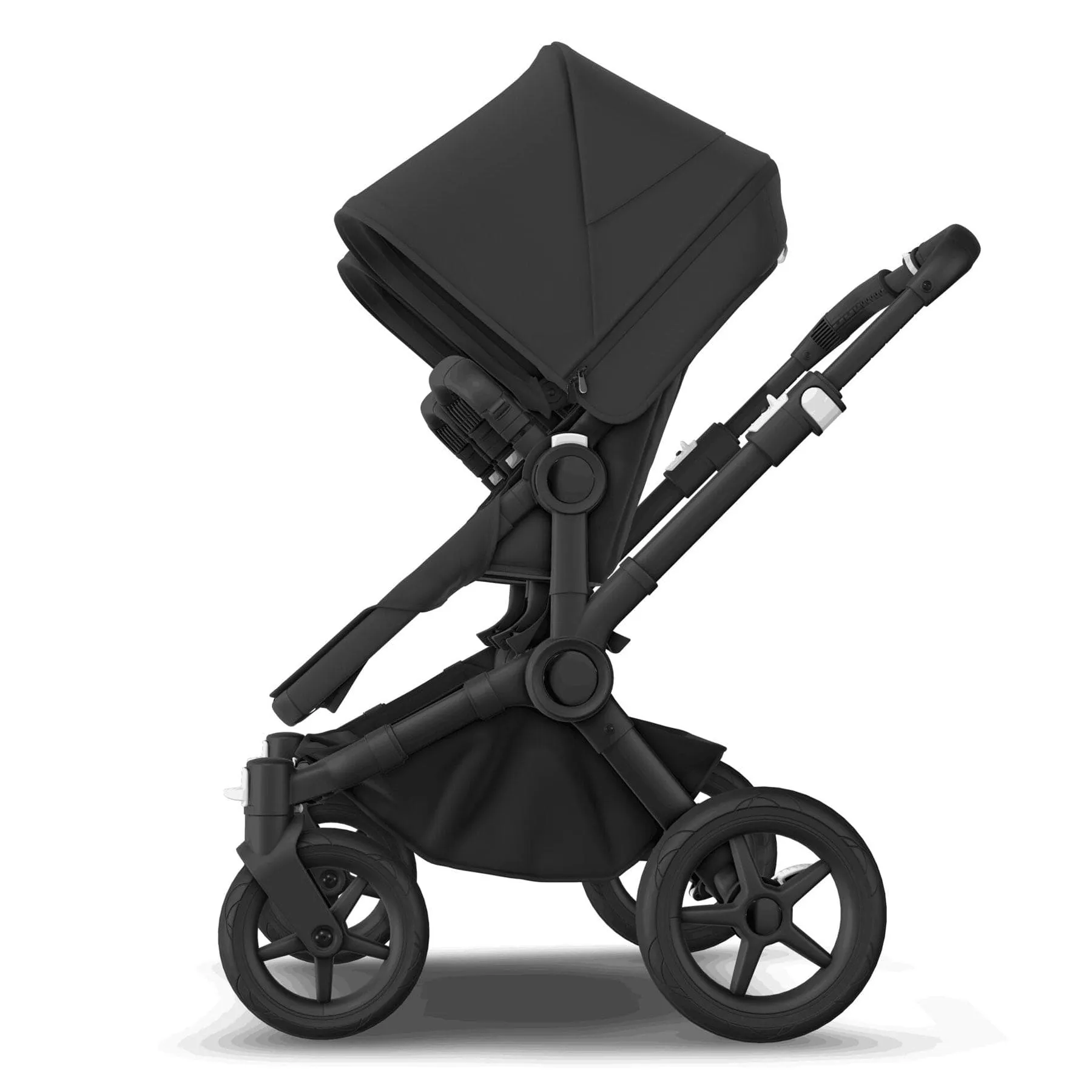 Bugaboo Donkey 5 Twin Complete Cloud T Travel System in Midnight Black