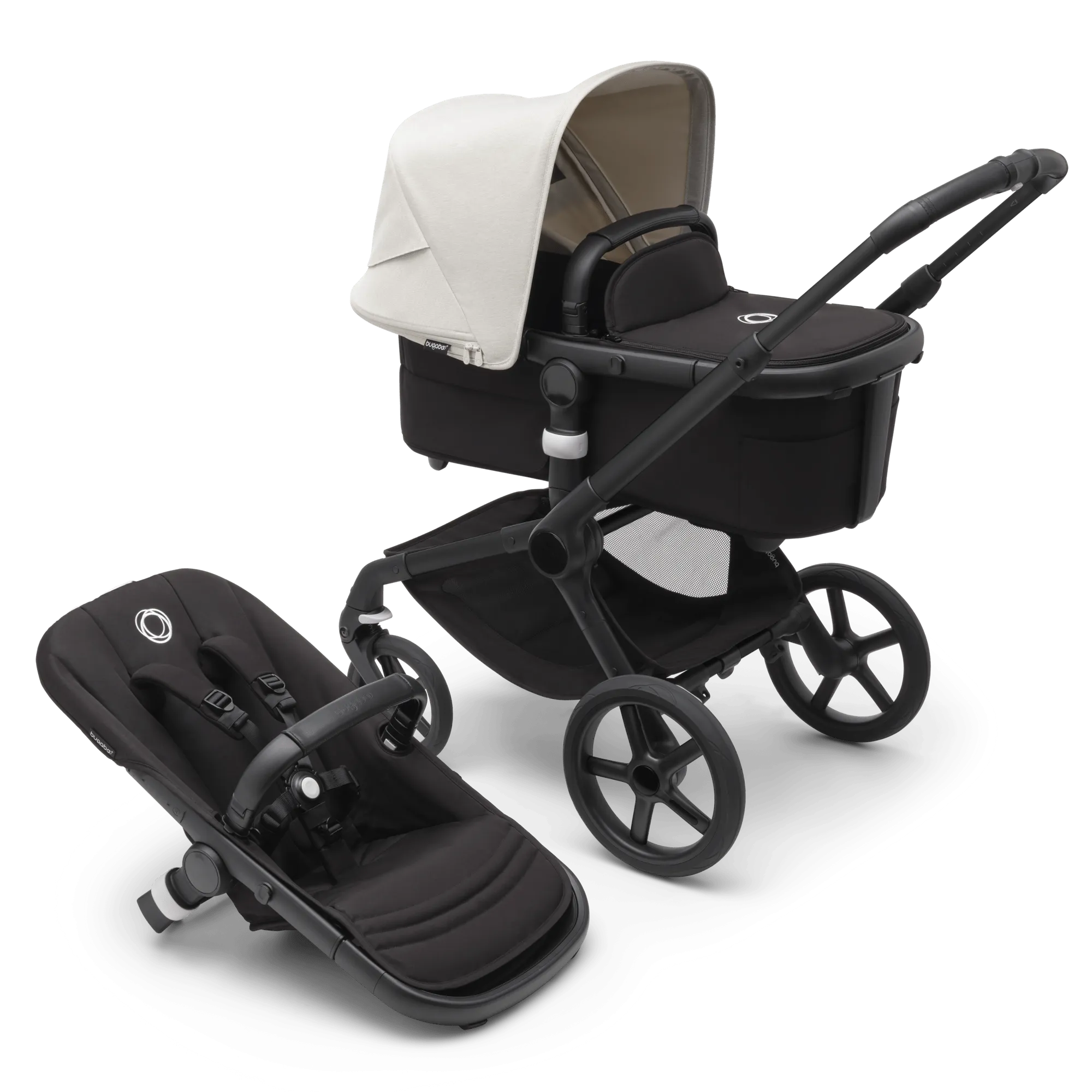 Bugaboo Fox 5 Essential Bundle - Black/Midnight Black/Misty White