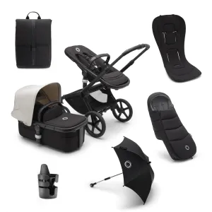 Bugaboo Fox 5 Essential Bundle - Black/Midnight Black/Misty White