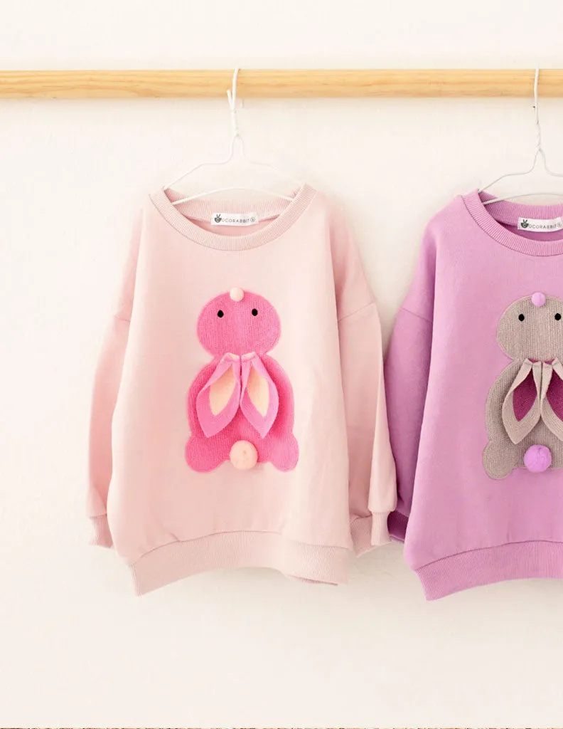 Bunny Pom Pom Jumper and Leggings Set Pink