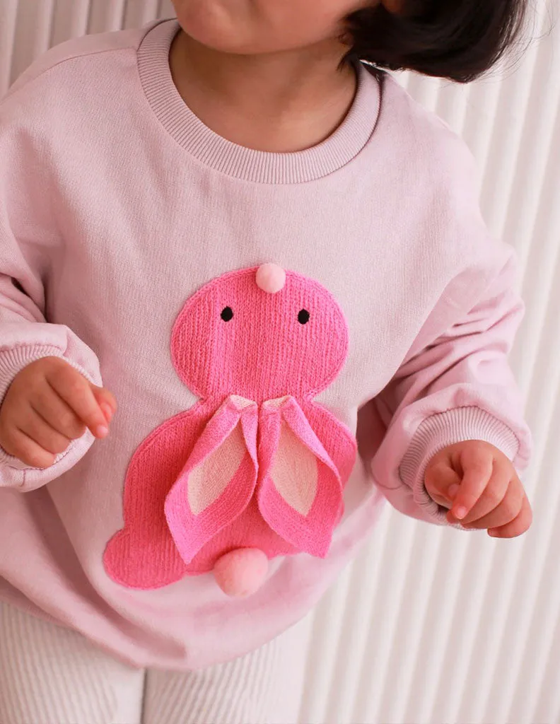 Bunny Pom Pom Jumper and Leggings Set Pink