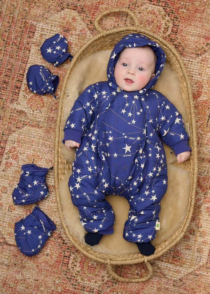 Bute - Navy Constellation Baby Snowsuit