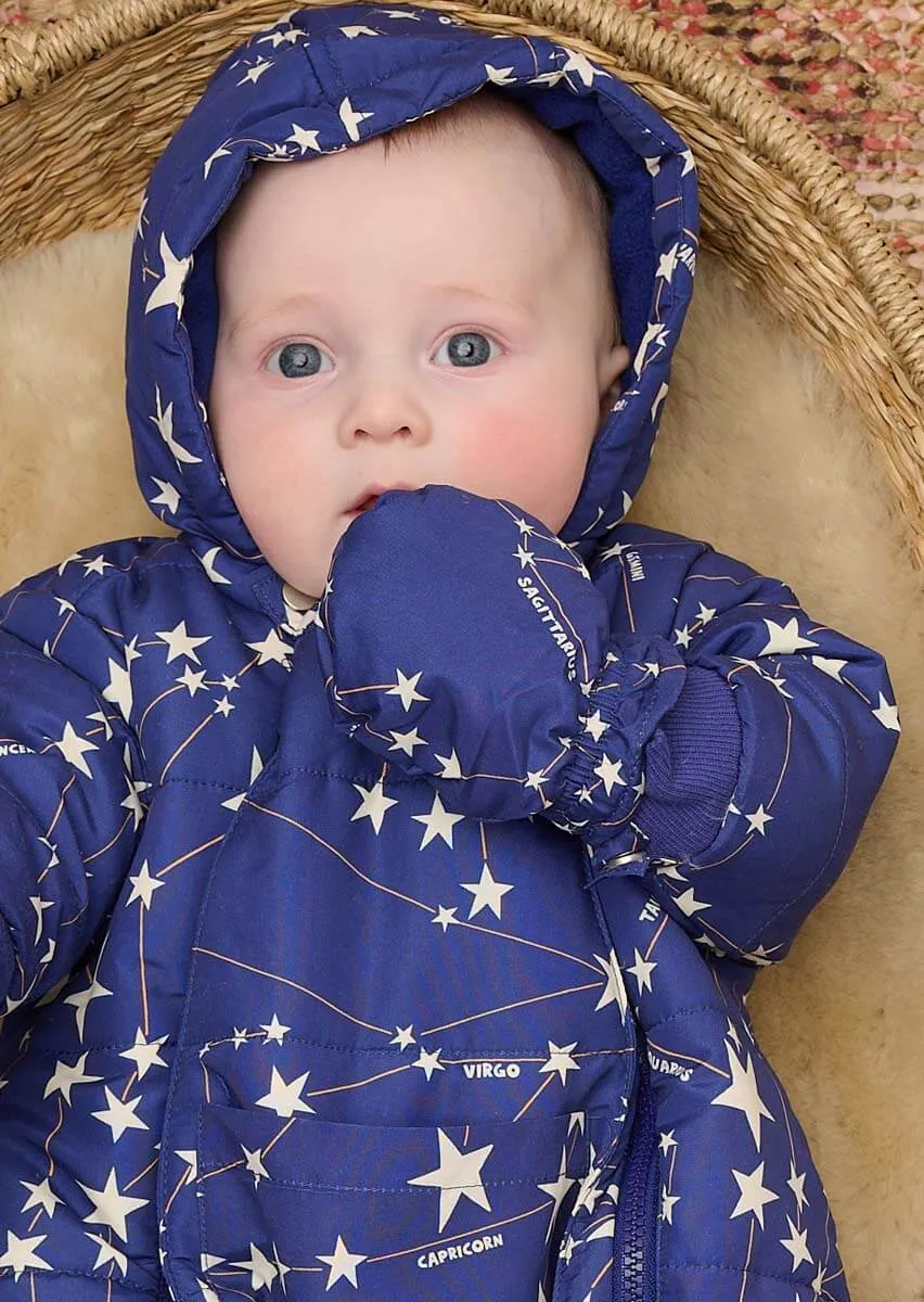 Bute - Navy Constellation Baby Snowsuit