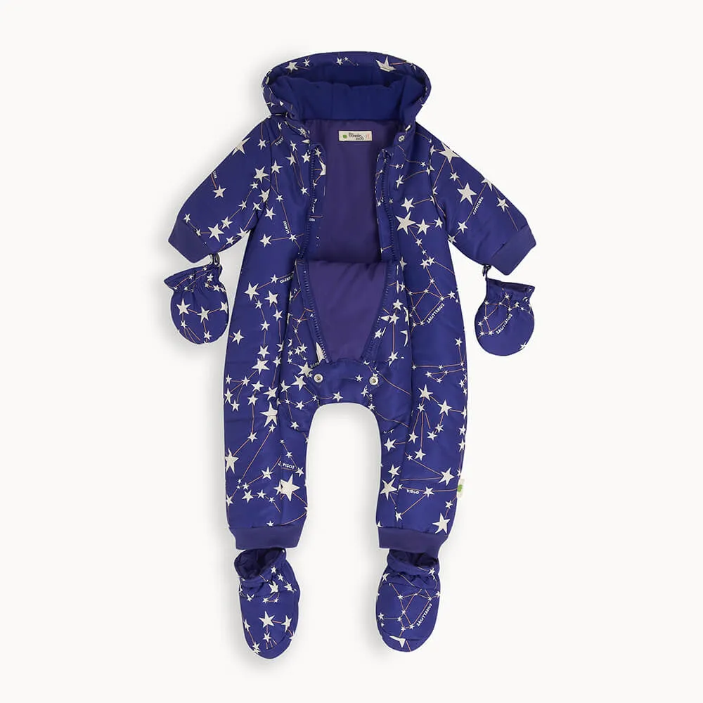 Bute - Navy Constellation Baby Snowsuit