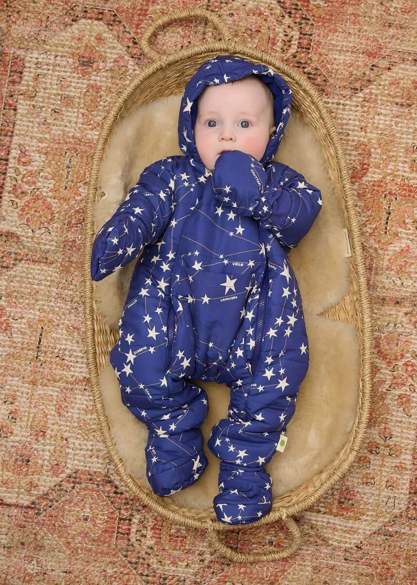 Bute - Navy Constellation Baby Snowsuit