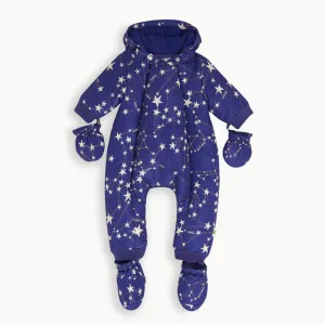 Bute - Navy Constellation Baby Snowsuit