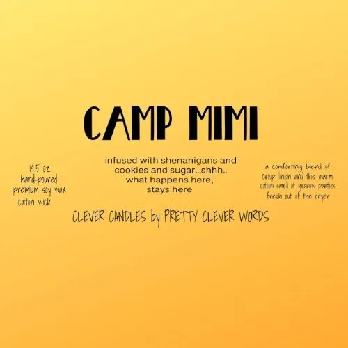 Camp Mimi -  warm cotton candle