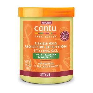 Cantu Shea Butter Flexible Hold Moisture Retention Styling Gel With Flaxseed & Olive 18.5 Oz
