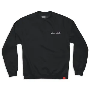 Chocolate Cozy Chunk Crew Black