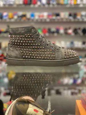 Christian Louboutin “Grey Suede Spike”