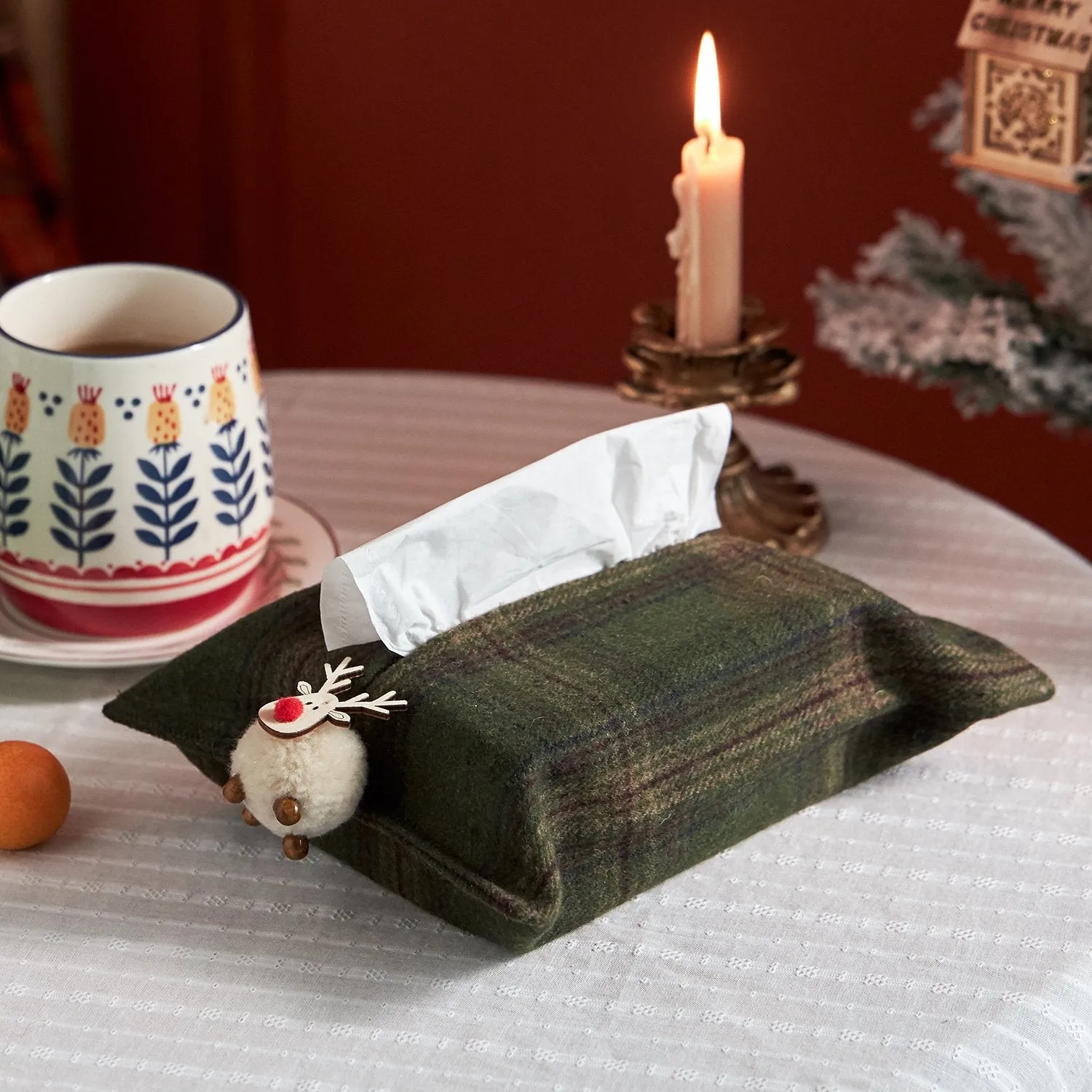 Christmas New Year Tissue Box