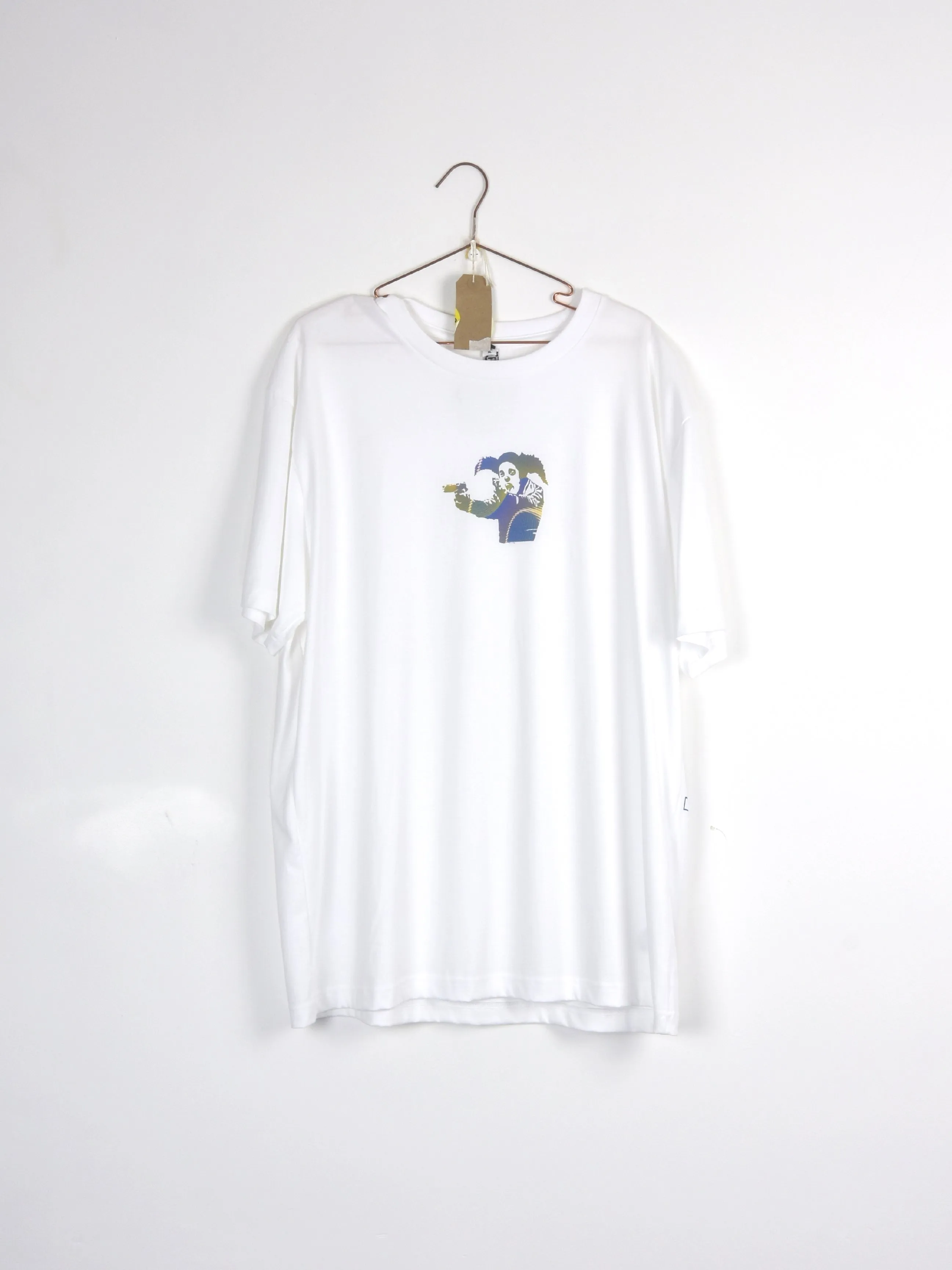 Clown Skateboards - Banksy Clown Tee White - Organic Cotton Last one Xl