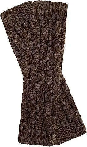 Color: GRAY - Cozy Hug Cable Knit Leg Warmers