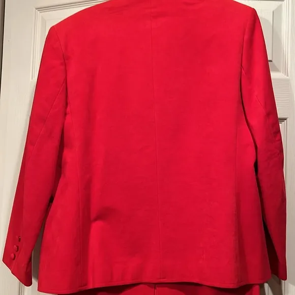 Count Romi - sz 16 Russet Red Ultra Suede Vintage Suit