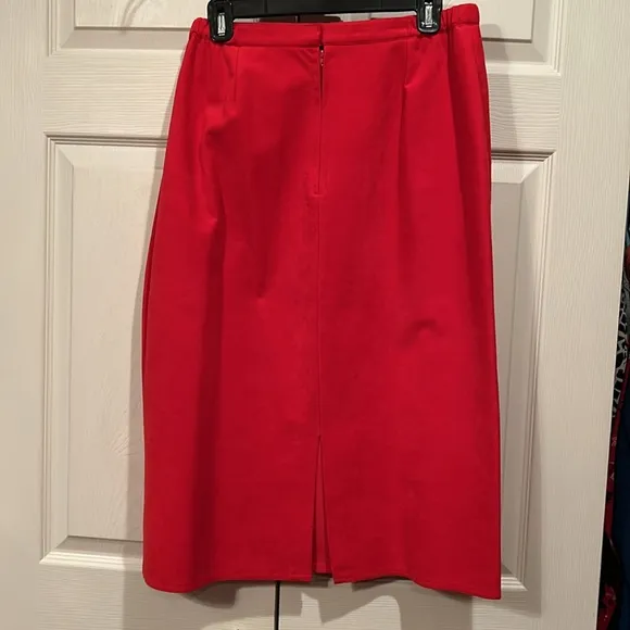 Count Romi - sz 16 Russet Red Ultra Suede Vintage Suit