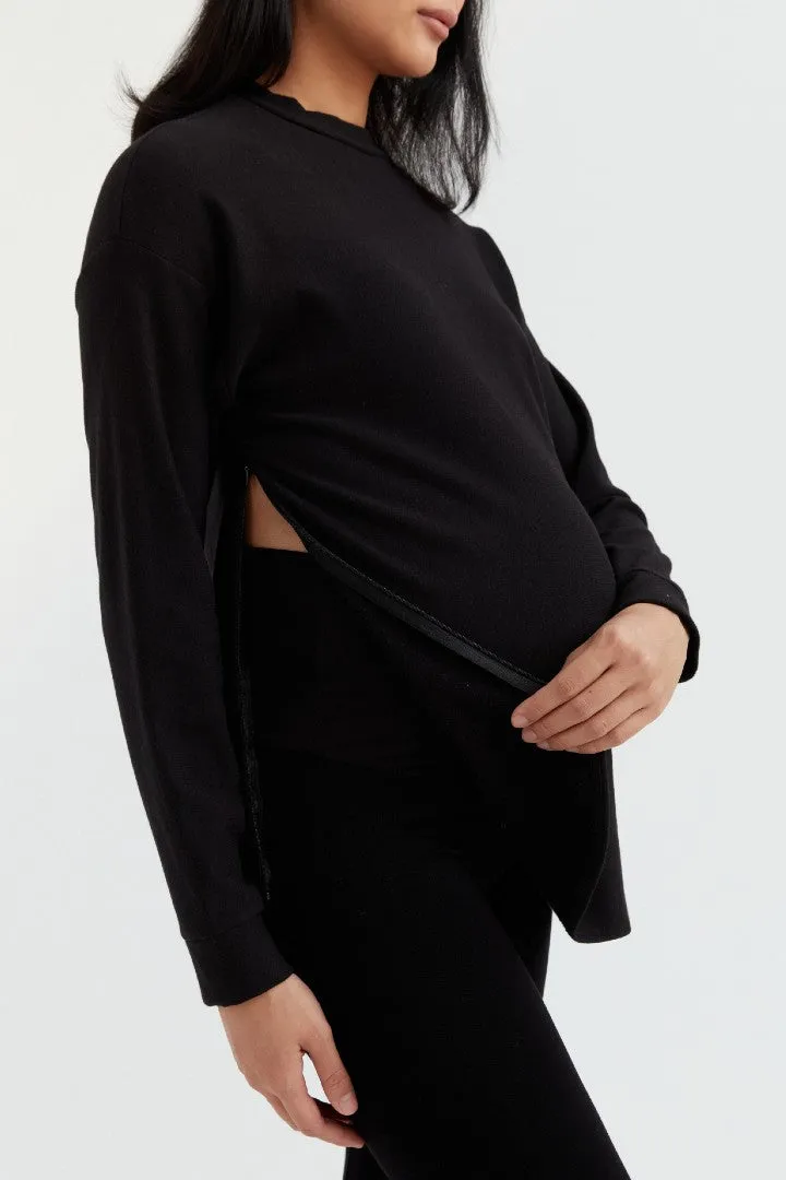 Cozy Fleece Side Zip Sweatshirt