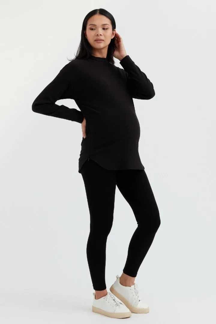Cozy Fleece Side Zip Sweatshirt