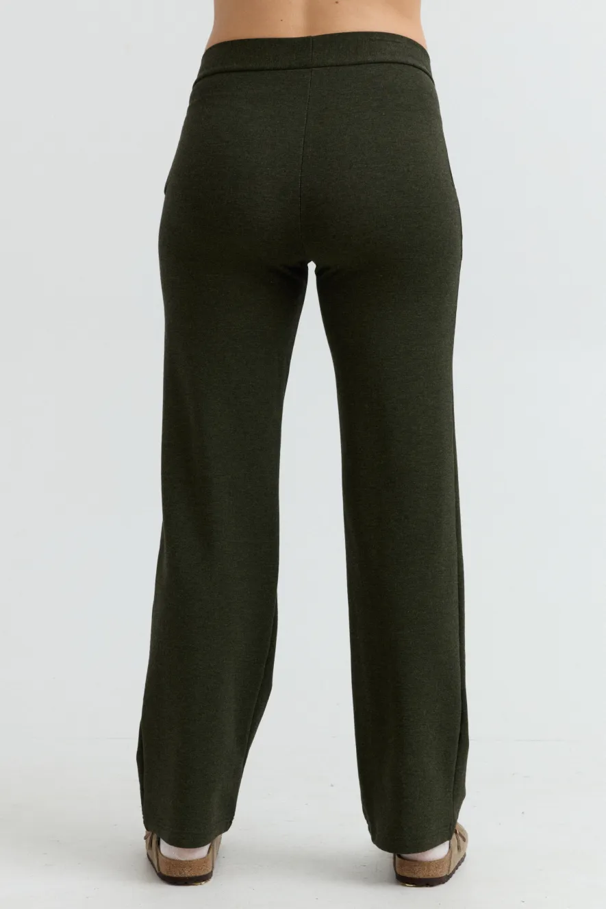 Cozy Fleece Wide-Leg Pant