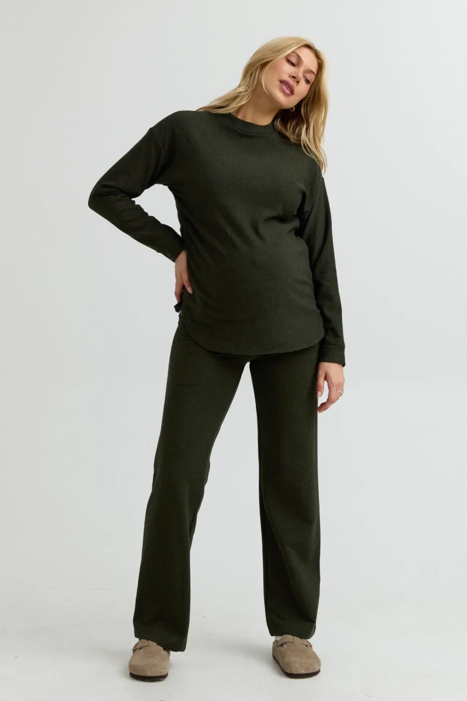 Cozy Fleece Wide-Leg Pant