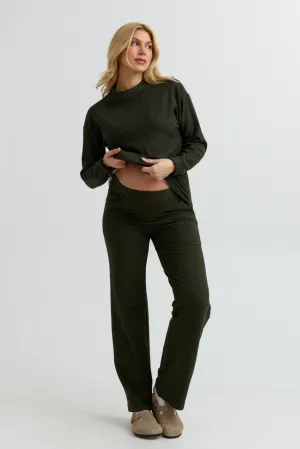 Cozy Fleece Wide-Leg Pant