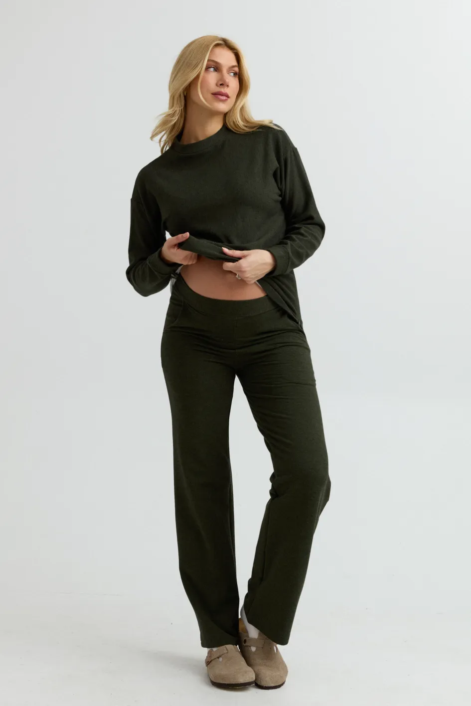 Cozy Fleece Wide-Leg Pant